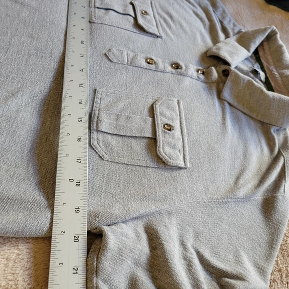 Ted Baker Heather Gray Polo Shirt - Picture 6 of 9